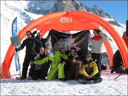 POL-CZ team na Snow Kite Masters