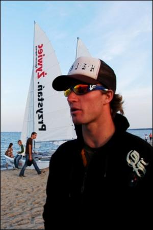 Łukasz Ceran - Mistrz Polski w Kitesurfingu 2006. Żywiec