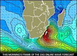 Fale w poniedziałek w okolicy Durbanu