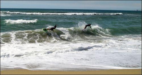 Pro skimboard wave riders