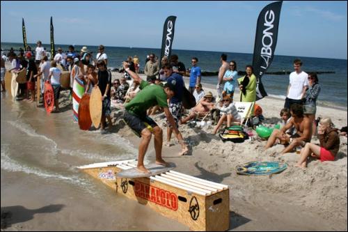 Tor do skimboardu był najbardziej oblegany przez zawodników i publiczność