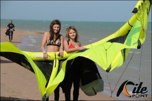 Widać, że kitesurfing się spodobał