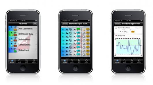 Windfinder i iPhone