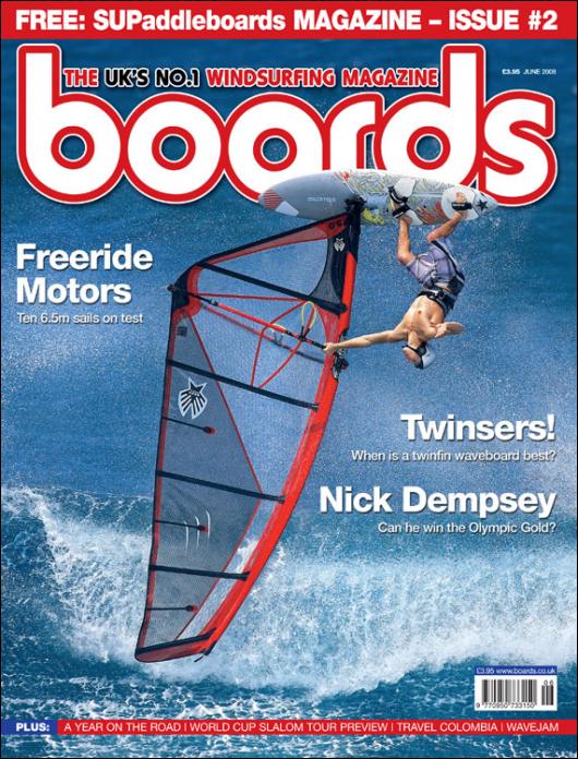 Graham był już na okładce wielu magazynów windsurfingowych