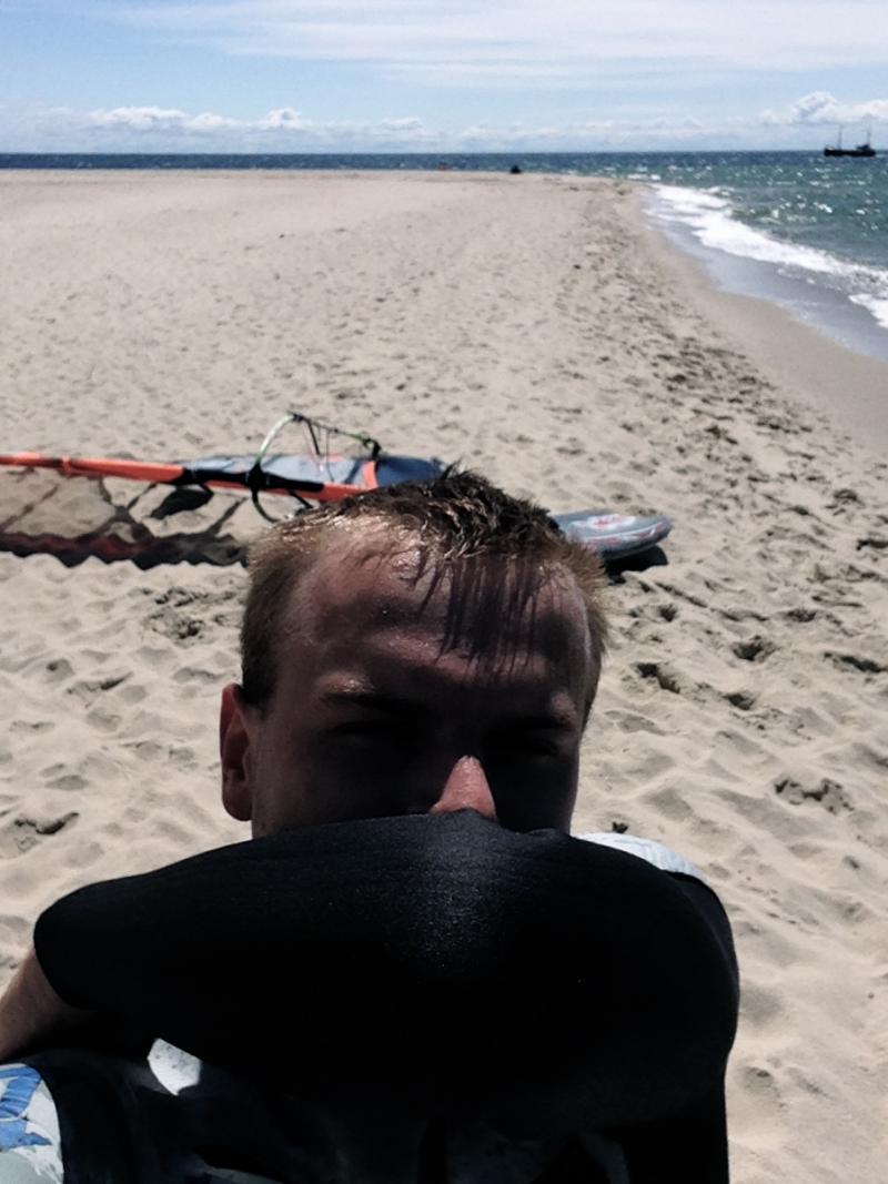 Selfie na najpiękniejszej plaży Europy
